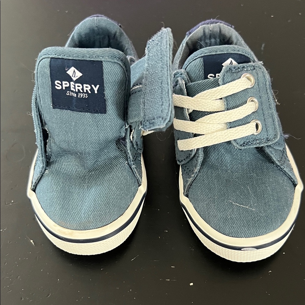 Sperry Kids Teal Canvas Sneakers